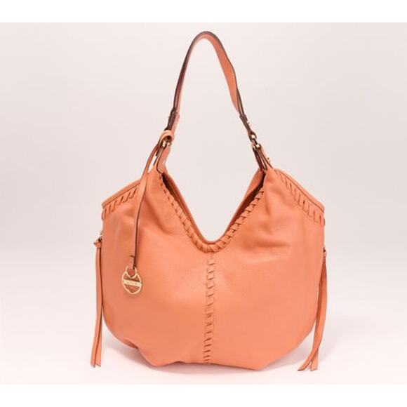 LODIS Medium Whipstitch Leather Tote Lacey Ash Gray Color Womens Handbags - Picture 11 of 11